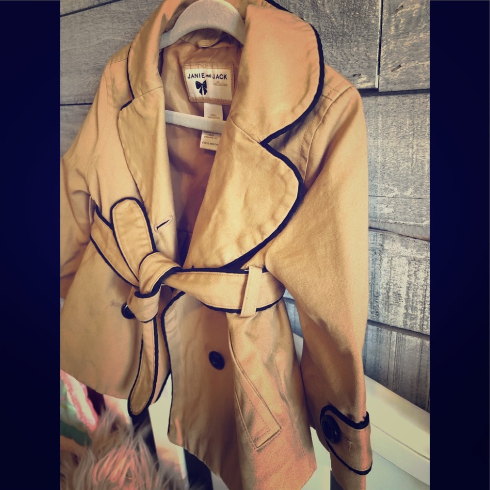 6 to 12 mo Janie and Jack khaki trench coat